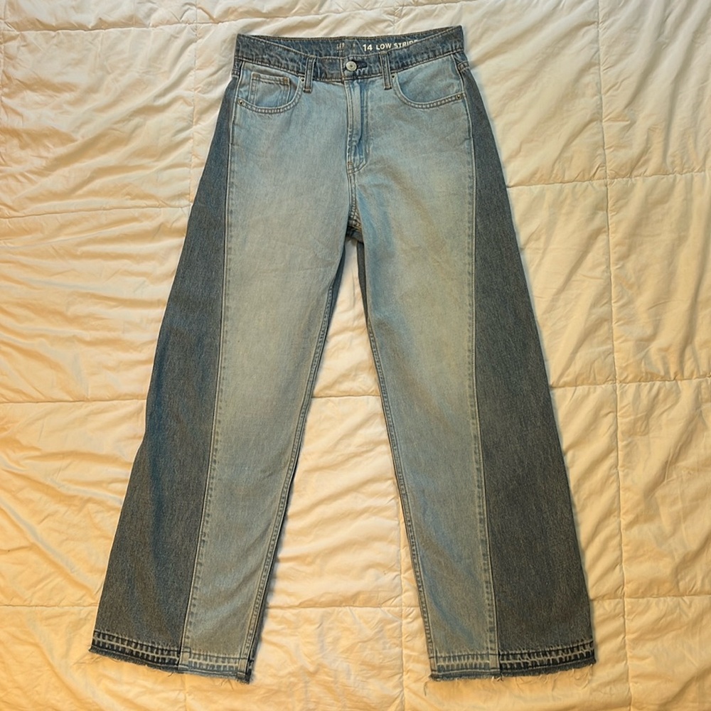 GAP KIDS DENIM TWO COLOR JEANS LOW STRIDE